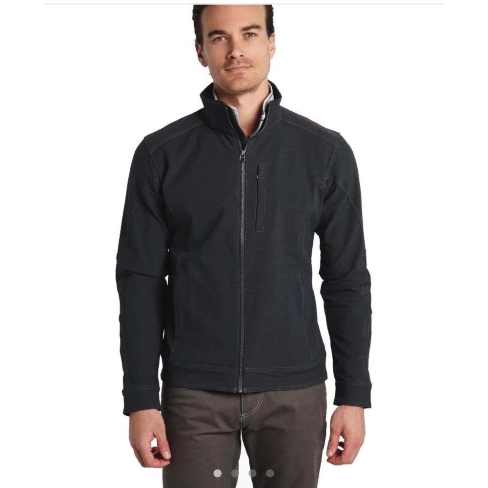 KUHL Klash Jacket Mens XL Charcoal Gray Softshell Full Zip Outdoor